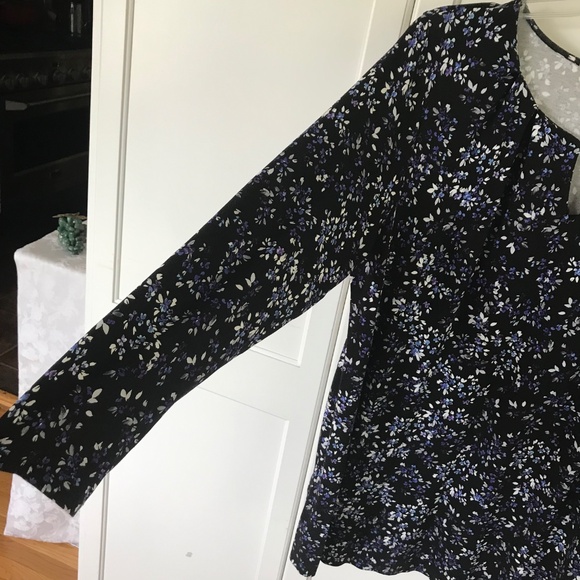J. JILL Wearever Collection Floral Tunic Top Long Sleeve Women’s Size XL 1X - Picture 5 of 16